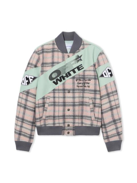 Off-White Royal Check Varsity Jacket