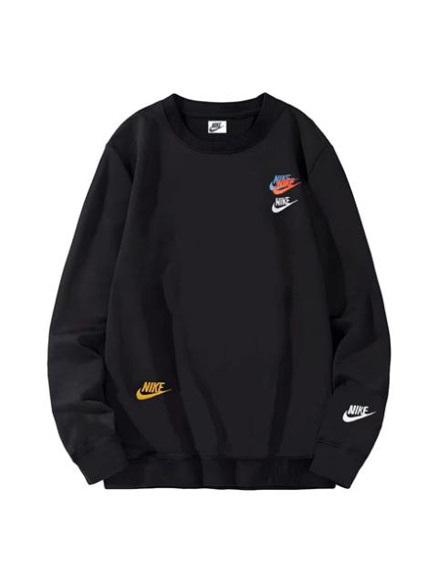 Nike Embroidered Round Neck Sweatshirt 'Black' DJ6915-010