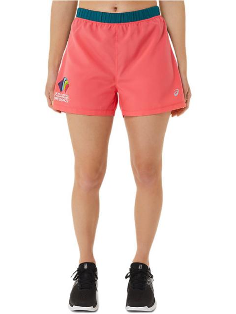 Asics WOMEN'S READY-SET 3IN SHORT COLOR BLOCK WCH