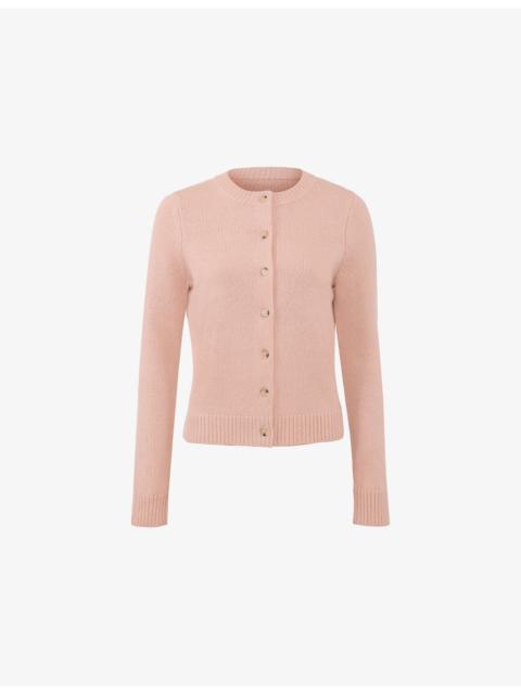 House of CB Signature Round-Neck Wool-Blend Cardigan