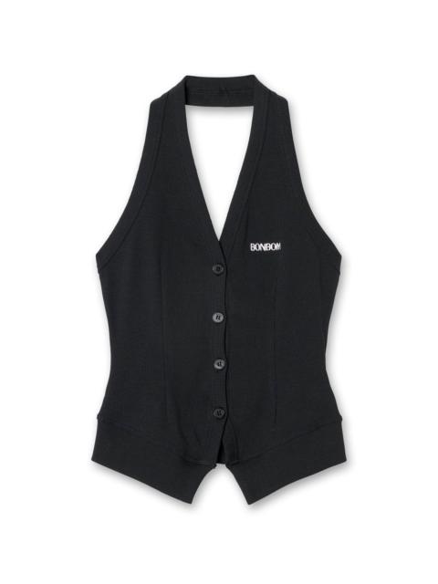 BONBOM Halter Neck Vest Cardigan