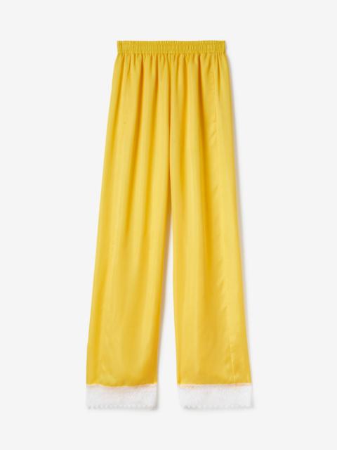 Burberry Satin Wide-leg Trousers