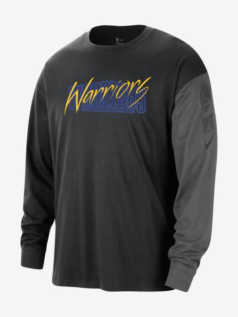 Golden State Warriors Courtside Nike Men's NBA Long-Sleeve Max90 T-Shirt