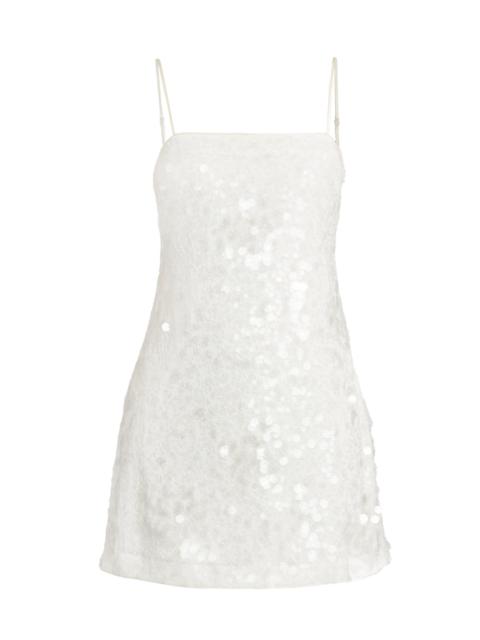 SIMKHAI Women's Lollie Sequined A-Line Minidress - Ivory