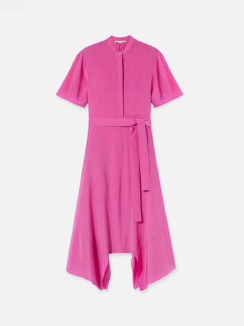 Stella McCartney Stella Iconics Silk Crêpe de Chine Asymmetric Dress