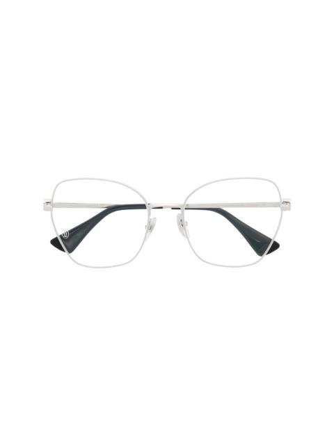 cat-eye frame glasses