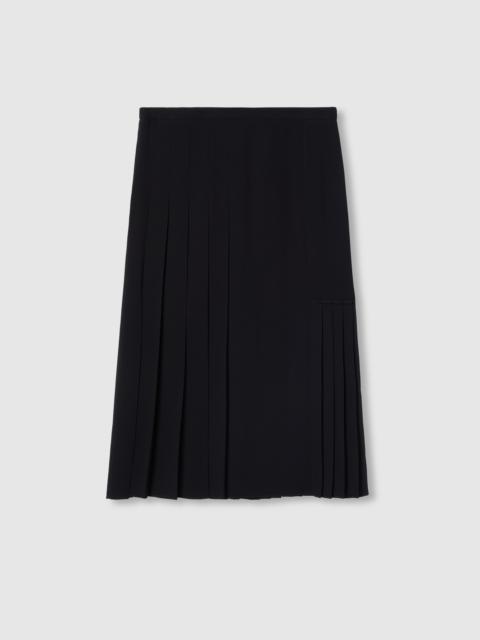 GUCCI Light viscose sable skirt