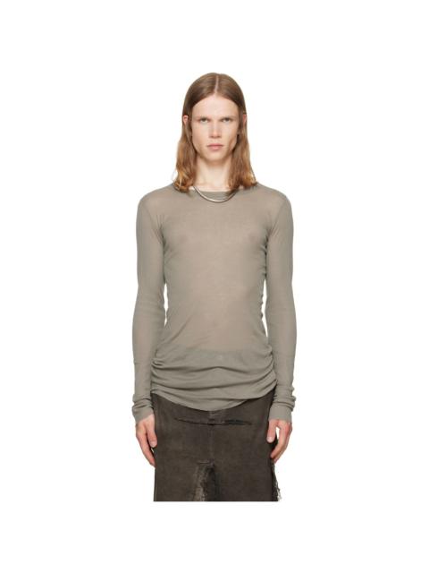 Rick Owens Taupe Tower Rib LS T-shirt
