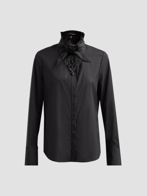 KOBI HALPERIN Women's Rocco Embellished Tie Blouse - Black