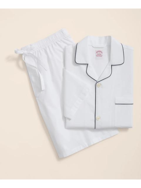 Brooks Brothers Cotton Broadcloth Short Pajamas