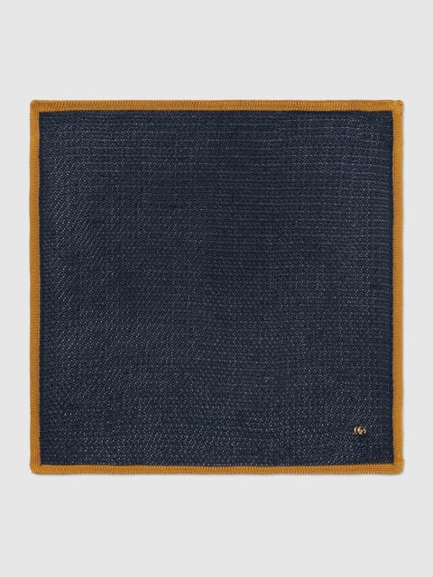 GUCCI Knitted silk pocket square