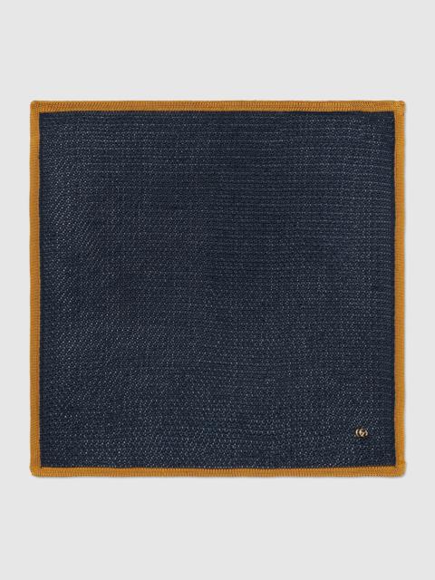 GUCCI Knitted silk pocket square