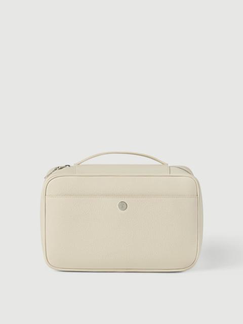 Brunello Cucinelli Fine grain calfskin travel beauty case