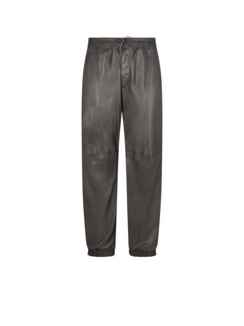 TOM FORD LIGHT NAPPA LEATHER JOGGERS