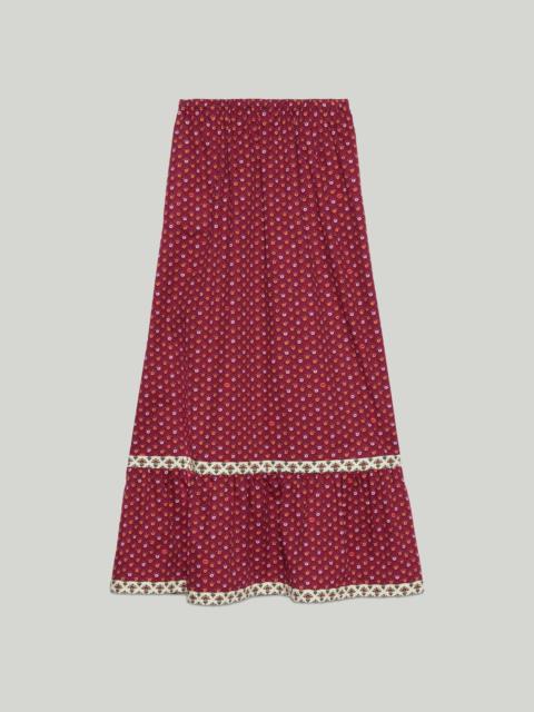 GUCCI Flower print cotton skirt