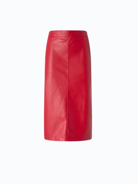 PINKO NAPPA LEATHER-EFFECT PENCIL SKIRT