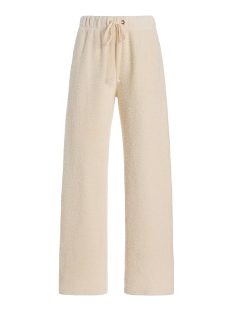 LES TIEN Dylan Cotton Classic Sweatpants ivory