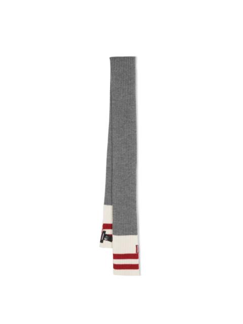 stripe-detail wraparound scarf