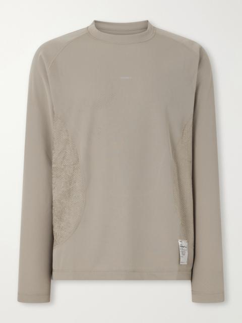 SATISFY Logo-Appliquéd Ghostfleece™ Octa® Running Top