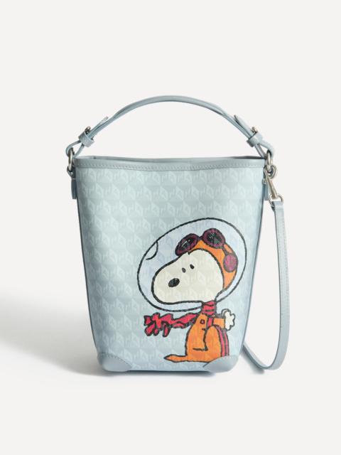 Anya Hindmarch X Peanuts Space Snoopy I am a Plastic Bag Mini Bucket Bag