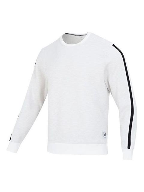 Under Armour Under Armour Essential Fleece Heritage Crew Sweatshirt 'Onyx White' 1373814-112