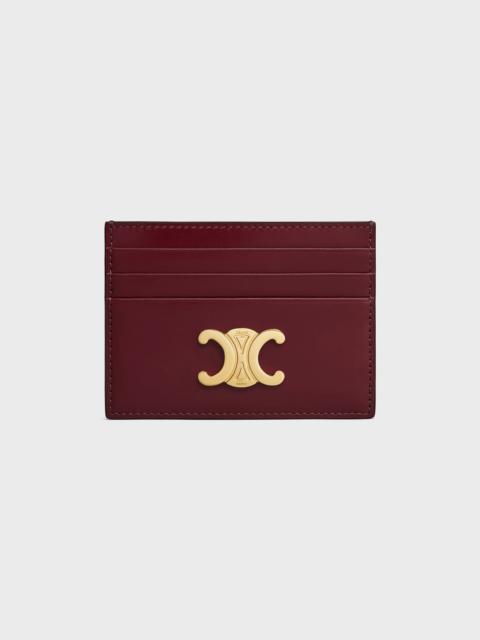 CELINE TRIOMPHE CARD HOLDER in Shiny calfskin