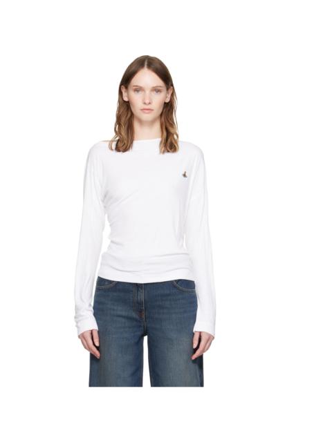 Vivienne Westwood White Long Sleeve Hebo T-shirt