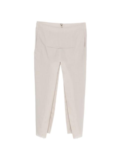 Rick Owens sliced frayed maxi skirt