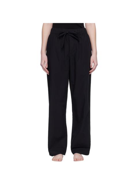 TEKLA Black Poplin Pyjama Pants