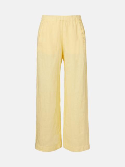 velvet Lola linen wide-leg pants