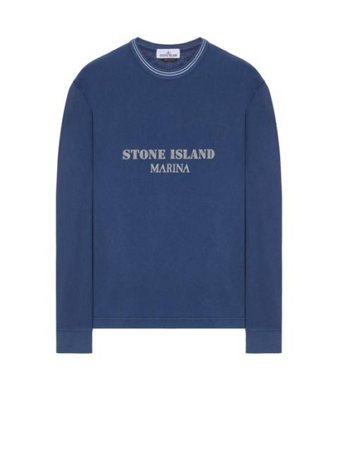 206X4 STONE ISLAND MARINA_‘OLD’ TREATMENT ROYAL BLUE