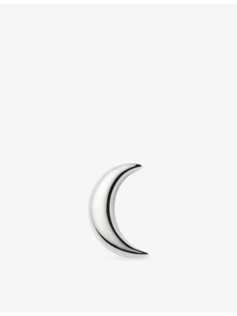 MISSOMA Moon 9ct White Gold Flat Back Stud Earring