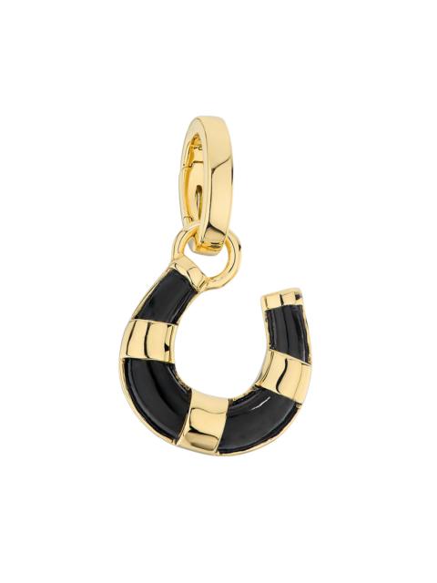 FOUNDRAE Women's Protection 18K Yellow Gold & Black Onyx Horseshoe Pendant - Onyx
