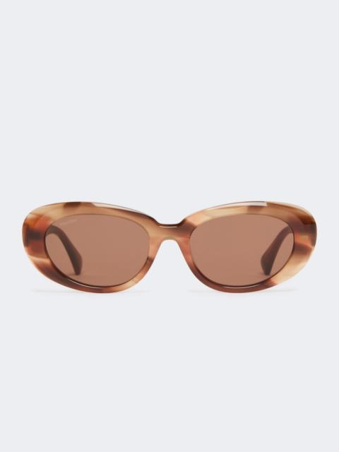 Max Mara CICOGNA Oval sunglasses - RUST