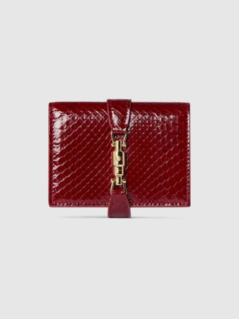GUCCI Gucci Jackie python small wallet