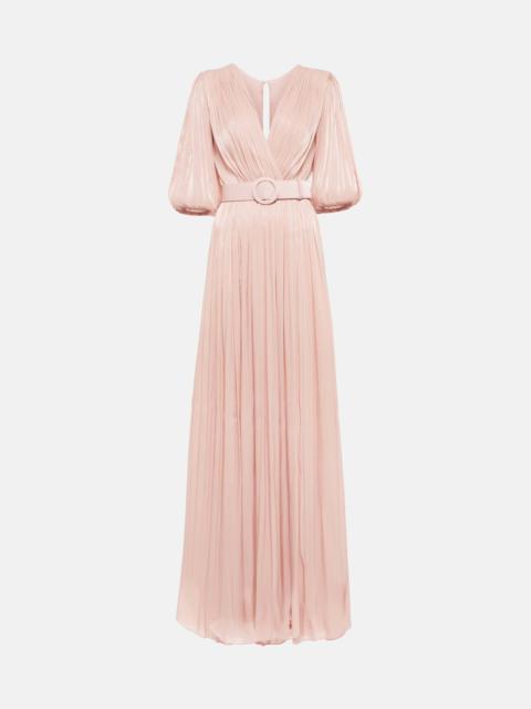 COSTARELLOS Brennie iridescent georgette gown