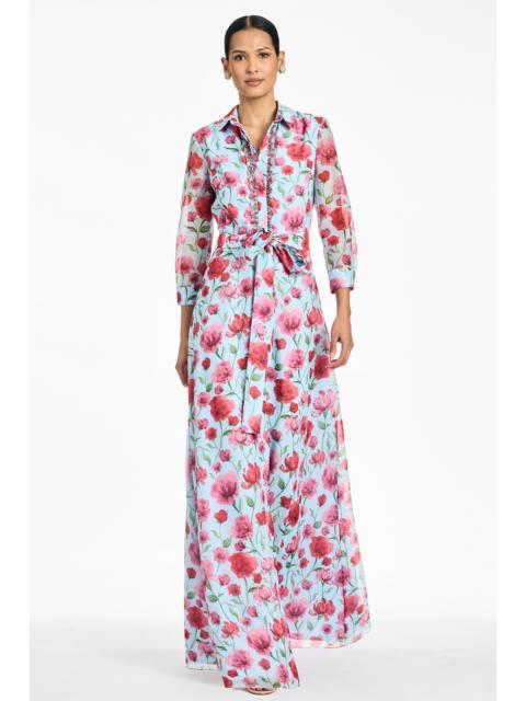 SACHIN & BABI ADDISON GOWN - SKY POPPIES
