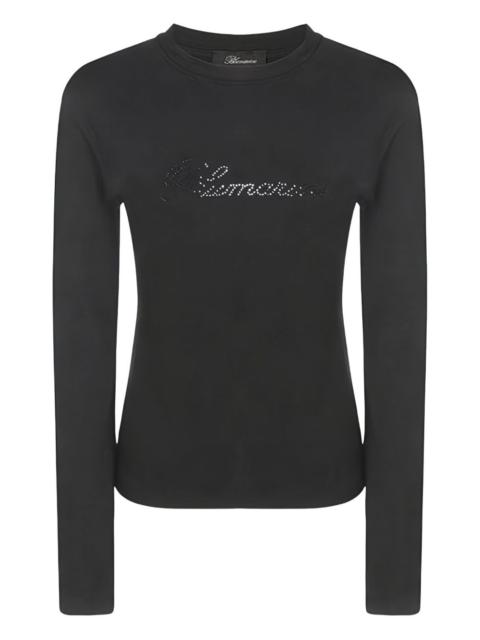Blumarine embellished-logo T-shirt