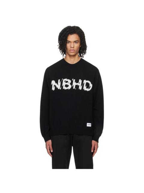 NEIGHBORHOOD Black Intarsia Sweater