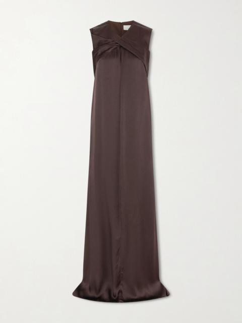 LIBEROWE Siena Pleated Satin-crepe Gown