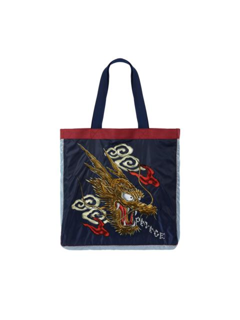 PALACE PALACE EVISU SOUVENIR TOTE BAG DEEP NAVY