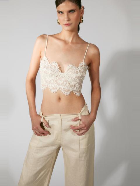 BARDOT Linella Lace Bralette In Ivory