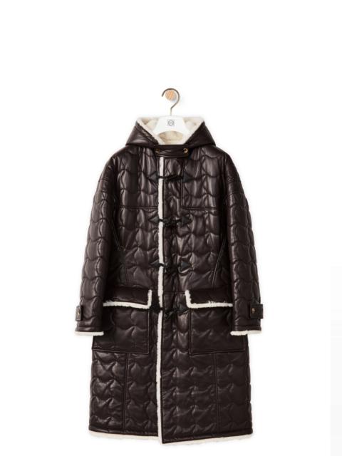 Loewe Matelasse coat in shearling