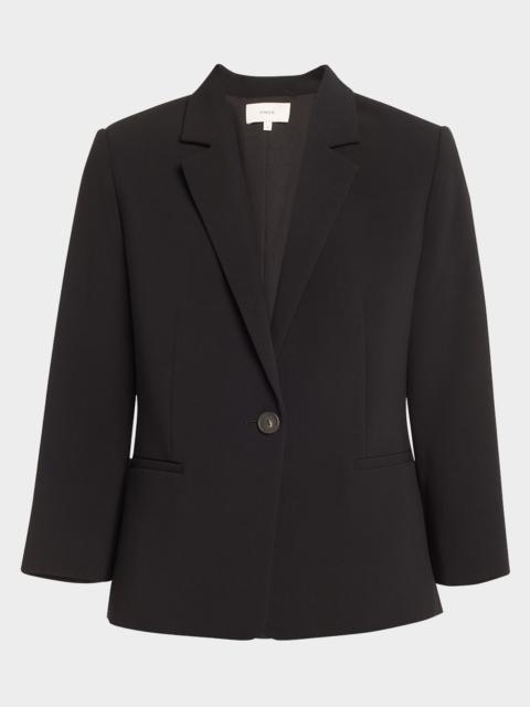Vince Shrunken Bracelet-Sleeve Blazer