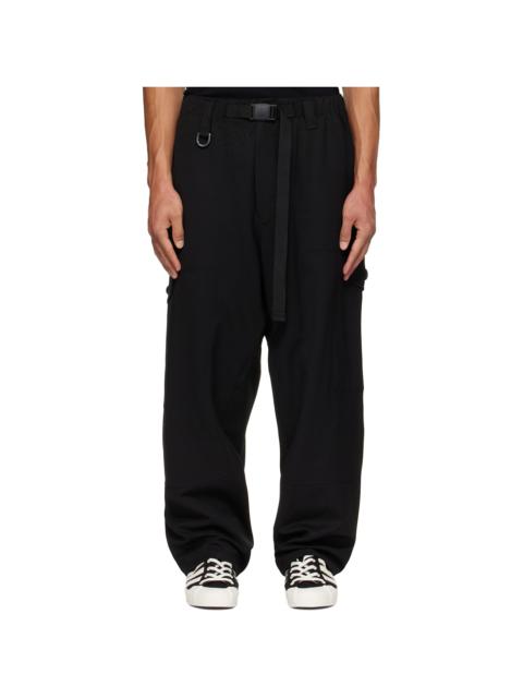 Y-3 Black Wool Utility Cargo Pants