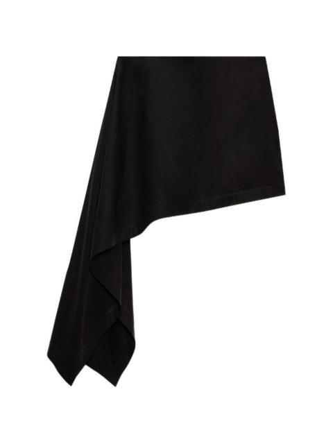 MSGM draped asymmetric mini skirt