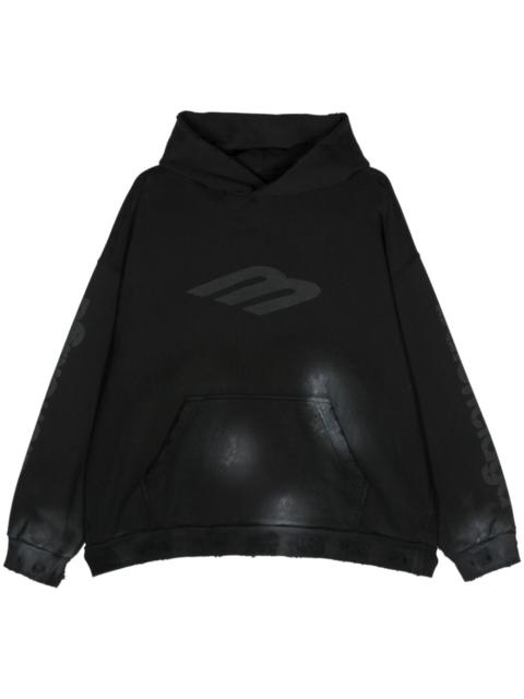 BALENCIAGA 3B Stencil cotton hoodie