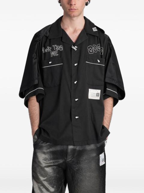Maison MIHARAYASUHIRO layered-sleeve embroidered shirt