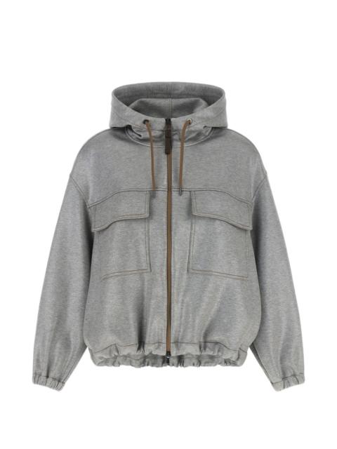 Brunello Cucinelli zip-up bomber jacket
