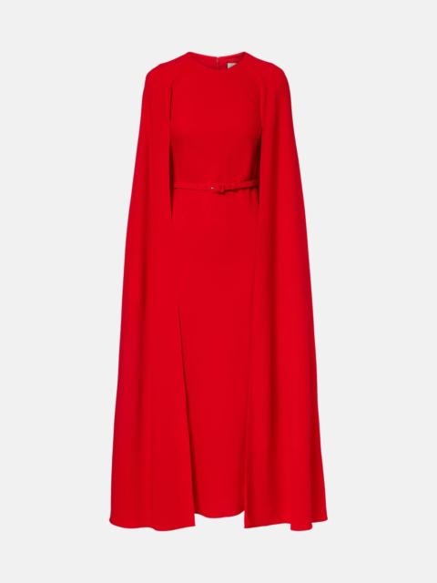 ROLAND MOURET Caped cady gown